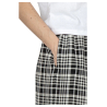 NEIRAMI pantalone donna palazzo cropped quadri bianco/nero BL12MA MADE IN ITALY