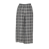 NEIRAMI pantalone donna palazzo cropped quadri bianco/nero BL12MA MADE IN ITALY