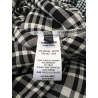 NEIRAMI women's cropped palazzo trousers checked white/black BL12MA MADE IN ITALY