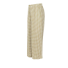 NEIRAMI pantalone donna palazzo cropped quadri bianco/verde B122MA MADE IN ITALY