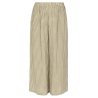 NEIRAMI pantalone donna palazzo cropped quadri bianco/verde B122MA MADE IN ITALY