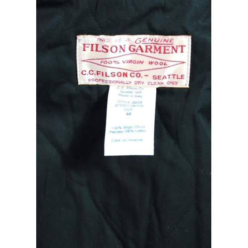 FILSON BLACK LABEL men's jacket detachable hood 2925FO MADE IN ITALY