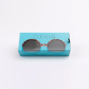 OKKIA Round Monica sunglasses Havana e blue soft touch gradient lenses