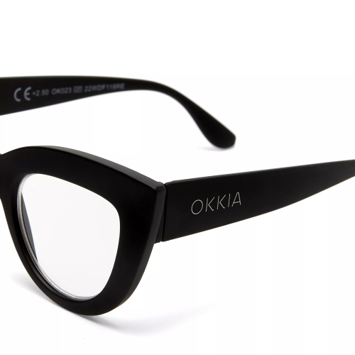 OKKIA reading glasses CLAUDIA BIG CAT EYE