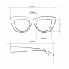 OKKIA reading glasses CLAUDIA BIG CAT EYE