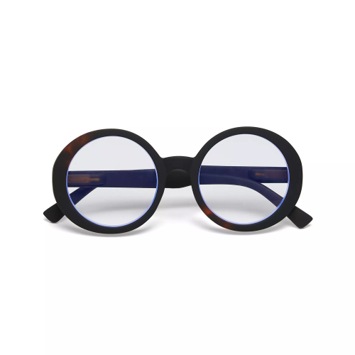 OKKIA men's reading glasses LAURA ROUND LARGE black