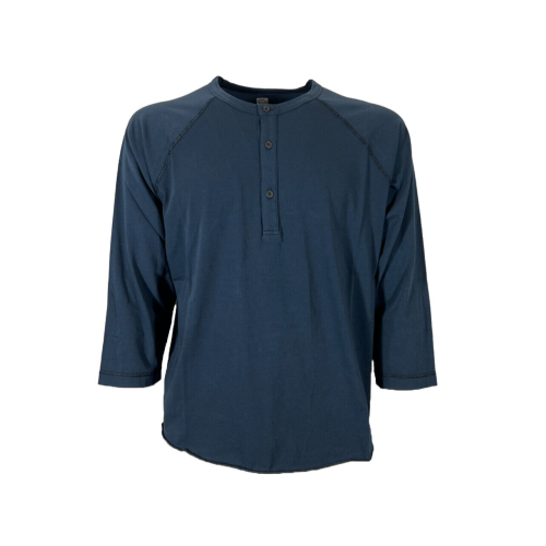 MADSON by BottegaChilometriZero t-shirt uomo serafino DU22331 100% cotone MADE IN ITALY