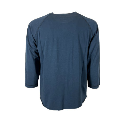 MADSON by BottegaChilometriZero t-shirt uomo serafino DU22331 100% cotone MADE IN ITALY