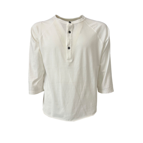 MADSON by BottegaChilometriZero men's serafino t-shirt DU21343 100% cotton MADE IN ITALY