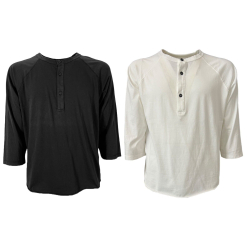 MADSON by BottegaChilometriZero men's serafino t-shirt DU21343 100% cotton MADE IN ITALY