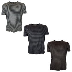 H953 men's striped crew...