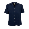 MOLO ELEVEN blue men's shirt embossed fabric WHISKEY/22 100% cotton MADE IN ITALY