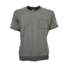 MOLO ELEVEN gray men's sweatshirt with SIMONI pocket 100% cotton MADE IN ITALY