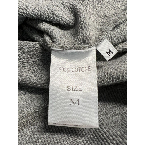 MOLO ELEVEN gray men's sweatshirt with SIMONI pocket 100% cotton MADE IN ITALY