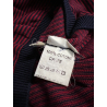 MOLO ELEVEN men's blue/red striped sweater LIONEL 100% crepe cotton MADE IN ITALY