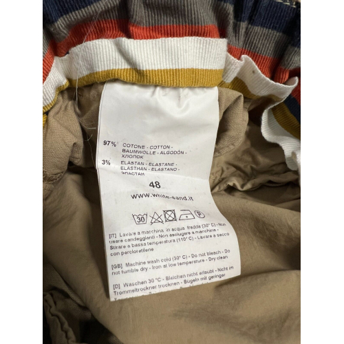 WHITE SAND pants art SU66 17 GREG MADE IN ITALY