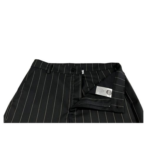 SOHO-T pantalone donna nero gessato beige WP46 EGS100 FRIDA MADE IN ITALY