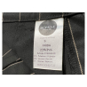 SOHO-T pantalone donna nero gessato beige WP46 EGS100 FRIDA MADE IN ITALY