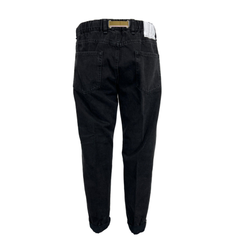 WHITE SAND men's black washed jeans trousers WSU44 340 – MED 100% cotton MADE IN ITALY