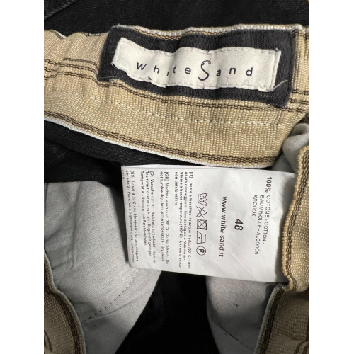 WHITE SAND pantalone jeans uomo nero lavato WSU44 340 – MED 100% cotone MADE IN ITALY