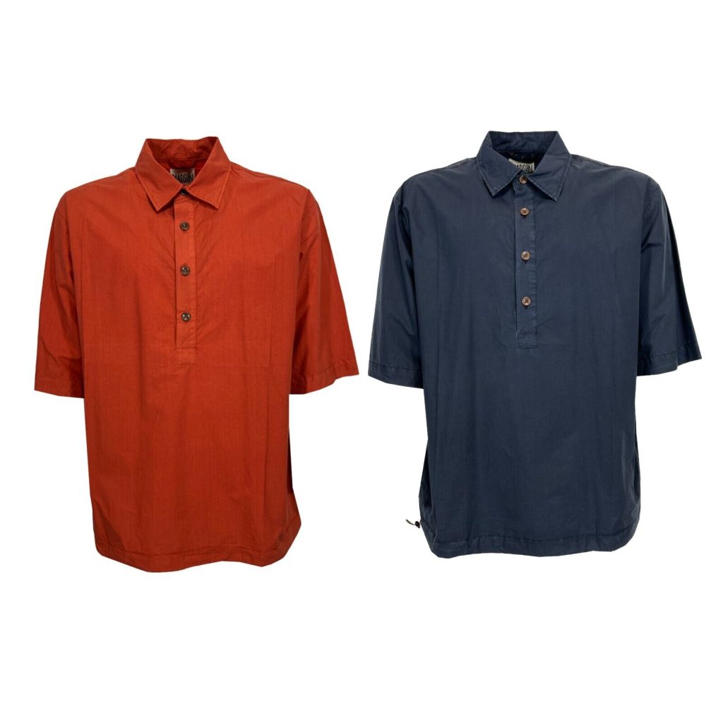 MADSON by BottegaChilometriZero men's shirt DU24543 100% cotton MADE IN ITALY