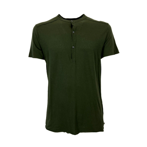 CROSSLEY t-shirt uomo serafino JERIM 75% cotone 25% lino MADE IN ITALY