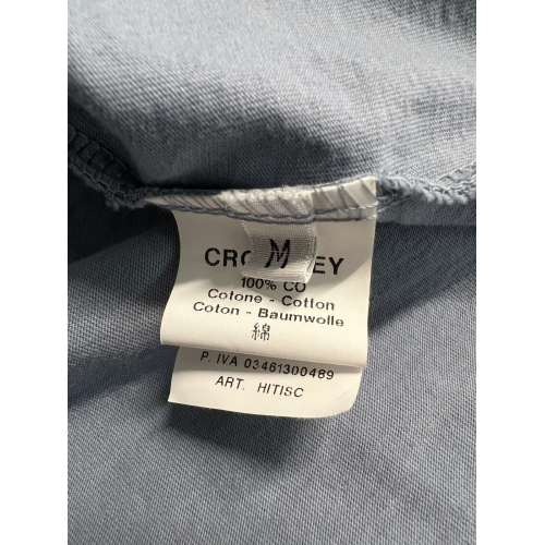 CROSSLEY men's used denim t-shirt HITIS SC 100% cotton MADE IN ITALY