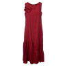 MYLAB abito donna lino bordeaux Q32A444/513 100% lino MADE IN ITALY