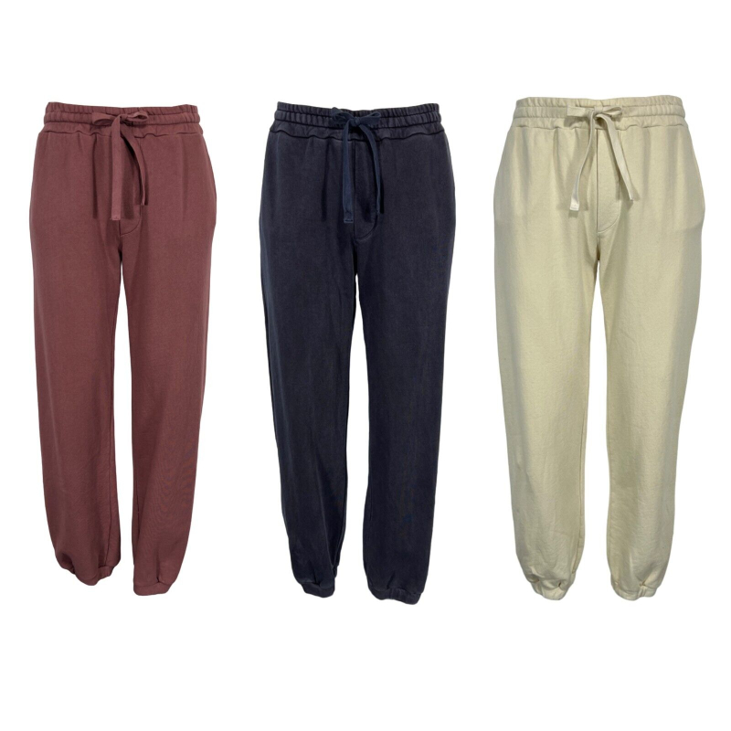 CROSSLEY EVURY brushed sweatshirt men's trousers 100% cotton MADE IN ITALY