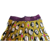 IL THE DELLE 5 mustard pleated skirt with Olivia LILI 56ST POPEYE pattern MADE IN ITALY