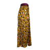 IL THE DELLE 5 mustard pleated skirt with Olivia LILI 56ST POPEYE pattern MADE IN ITALY