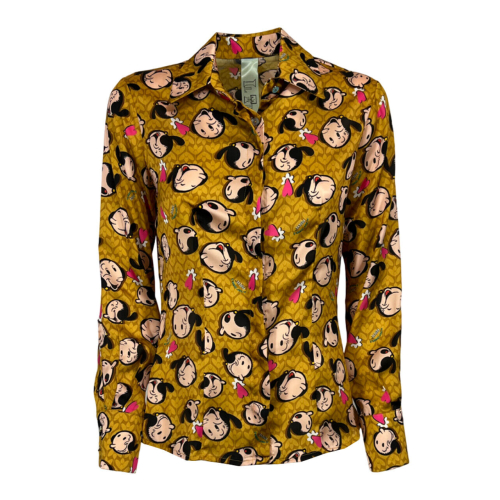 IL THE DELLE 5 camicia donna senape fantasia Olivia KILIE 56ST POPEYE MADE IN ITALY