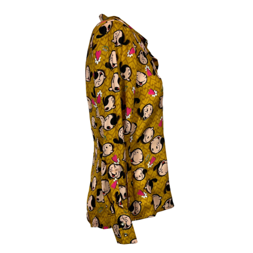 IL THE DELLE 5 camicia donna senape fantasia Olivia KILIE 56ST POPEYE MADE IN ITALY
