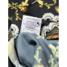IL THE DELLE 5 camicia donna nera fantasia mise en place SPOON 56ST MISE EN PLACE MADE IN ITALY