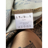 IL THE DELLE 5 blusa donna beige fantasia BURN 56ST MOON GOLD  MADE IN ITALY
