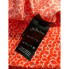 JUSTMINE dark orange/white women's shirt JABCMSS24-F1298 MADE IN ITALY