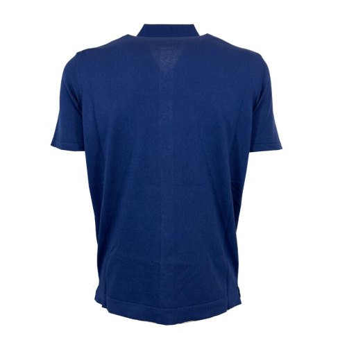 FERRANTE polo camicia aperta blu chiaro U23604 100% cotone MADE IN ITALY