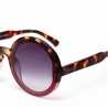 OKKIA occhiali da sole Round Monica Havana pink soft touch lenti sfumate