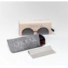 OKKIA occhiali da sole Round Monica Havana pink soft touch lenti sfumate