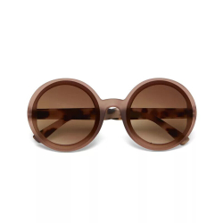 OKKIA occhiali da sole Round Monica Pink Havana soft touch lenti sfumate