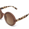 OKKIA Round Monica sunglasses Pink Havana soft touch gradient lenses