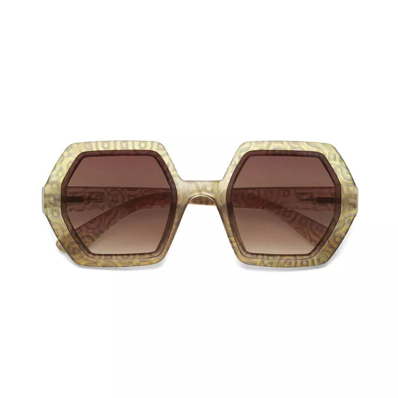 OKKIA pre-assembled hexagonal EMMA Weed sunglasses