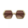 OKKIA pre-assembled hexagonal EMMA Weed sunglasses