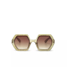 OKKIA pre-assembled hexagonal EMMA Weed sunglasses