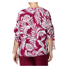PERSONA by Marina Rinaldi linea N.O.W blusa donna viscosa fantasia vinaccia 2413111116600 MAMBO