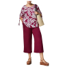 PERSONA by Marina Rinaldi linea N.O.W blusa donna viscosa fantasia vinaccia 2413111116600 MAMBO