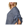 PERSONA by Marina Rinaldi linea N.O.W blusa donna viscosa fantasia denim blu 2413111116600 MAMBO