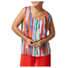 PERSONA by Marina Rinaldi women's viscose top with striped pattern 2413111252600 VERBANO