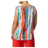 PERSONA by Marina Rinaldi women's viscose top with striped pattern 2413111252600 VERBANO