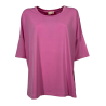 PERSONA by Marina Rinaldi linea N.O.W maglia donna over rosa orchidea 31.7972163 VANGA
